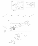 Controls Springs Air Cleaner Diagram and Parts List for 541777-0110-E1  Briggs and Stratton Engine